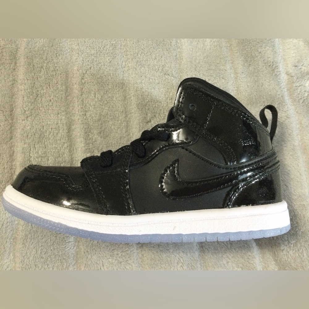 Nike Jordan 1 Mid Se Toddler Color Black/Dark Concord/White - Picture 8 of 15
